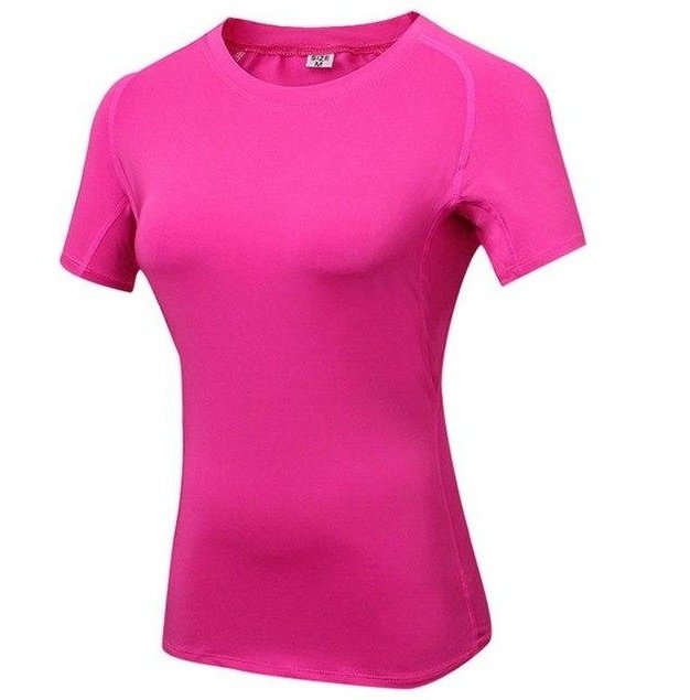 Women Quick Dry Compression Yoga T - Image 2