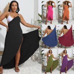 One-piece Beach Cross-Strap Dress For Women