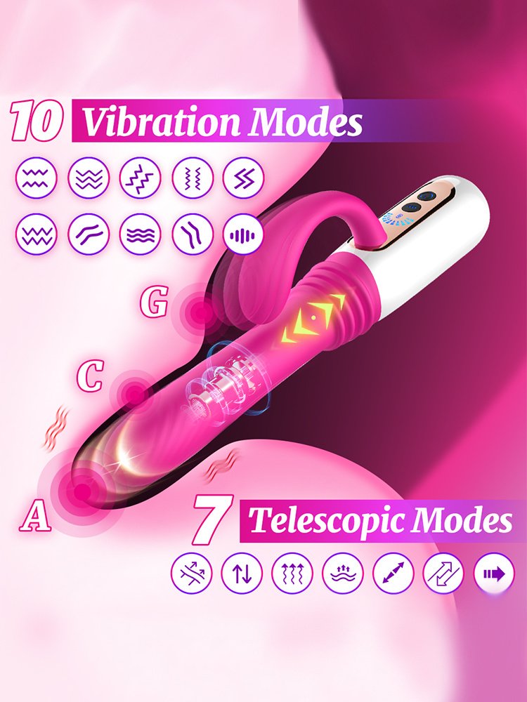Toys Thrusting Dildo Vibrator, Remoted Realistic Dildo With 10 Vibrating & 7 Thrusting - Image 2