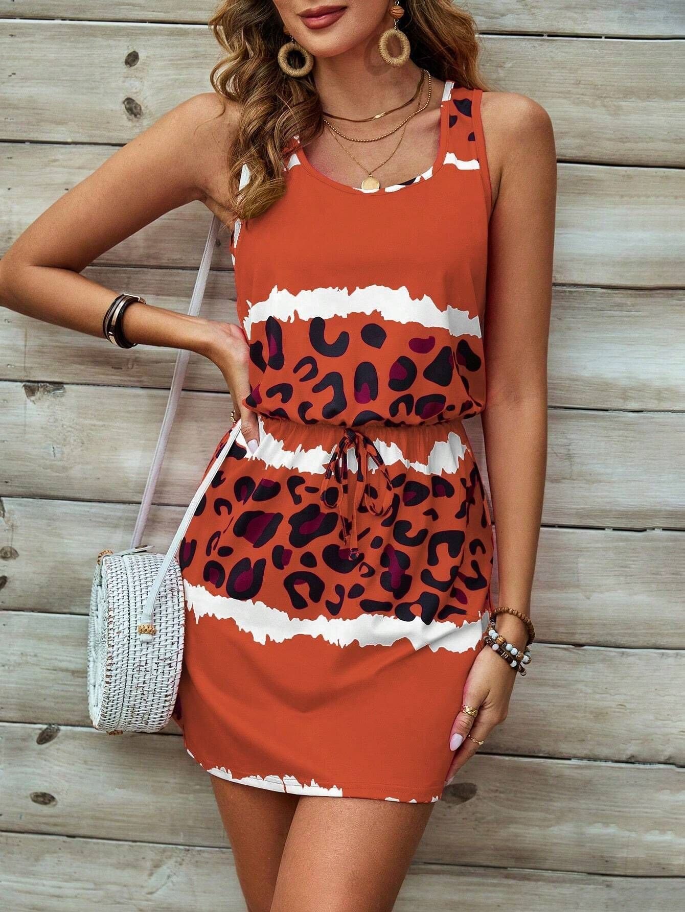 Printed Sleeveless Dress for Women - Image 8
