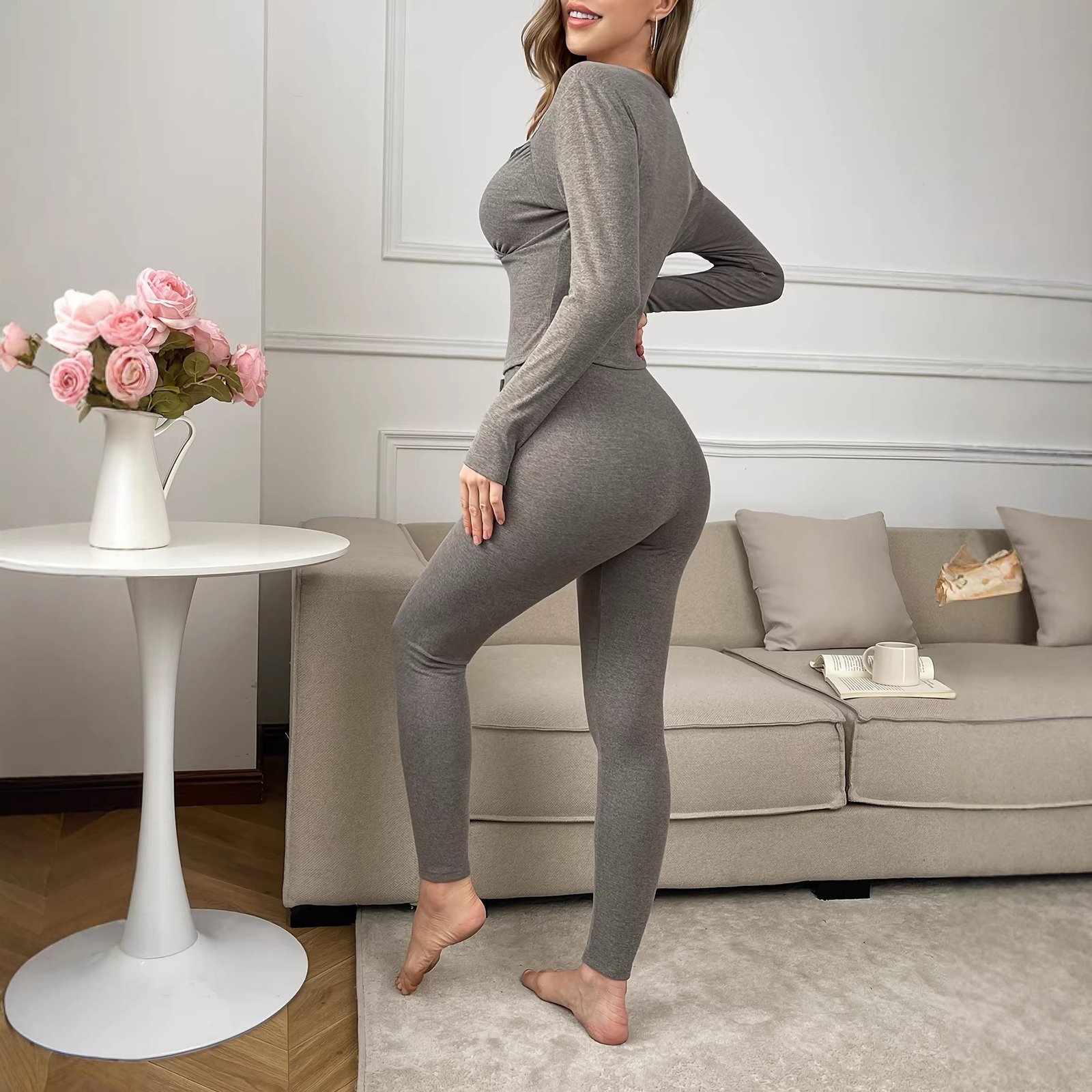 Women's Two-Piece Thermal Underwear Set - Image 3