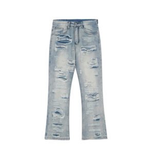 Men Fashion Flared Washed Jeans