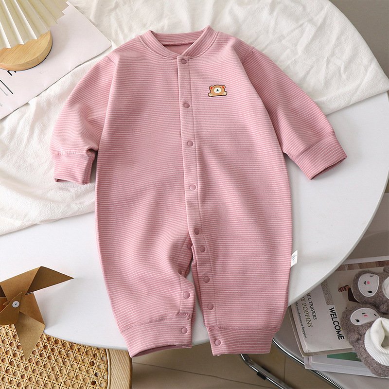 Baby Dralon Jumpsuit Baby Striped Romper - Image 3