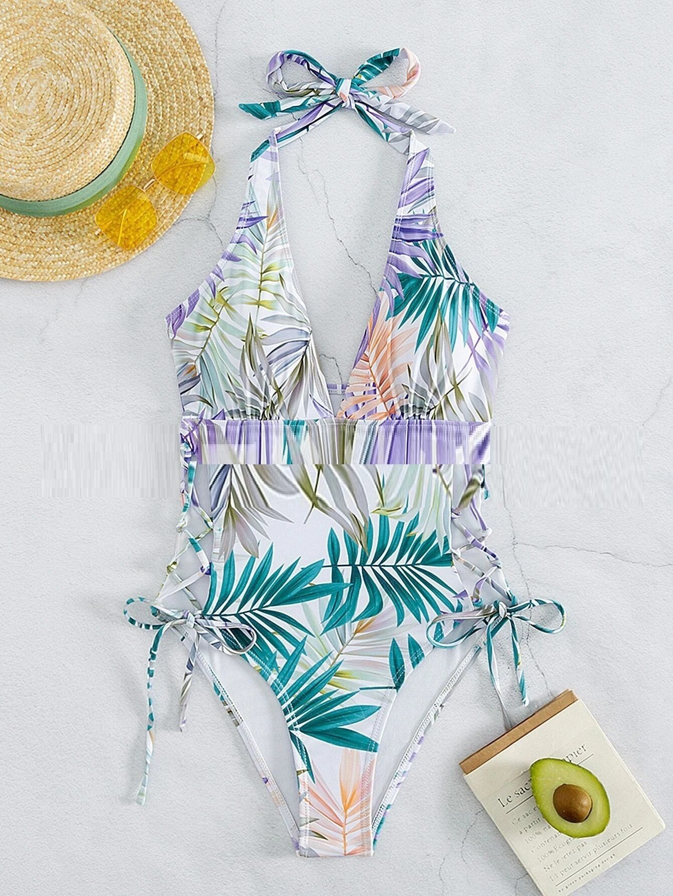 Printed One Piece Sexy Swimsuit For Women - Image 2