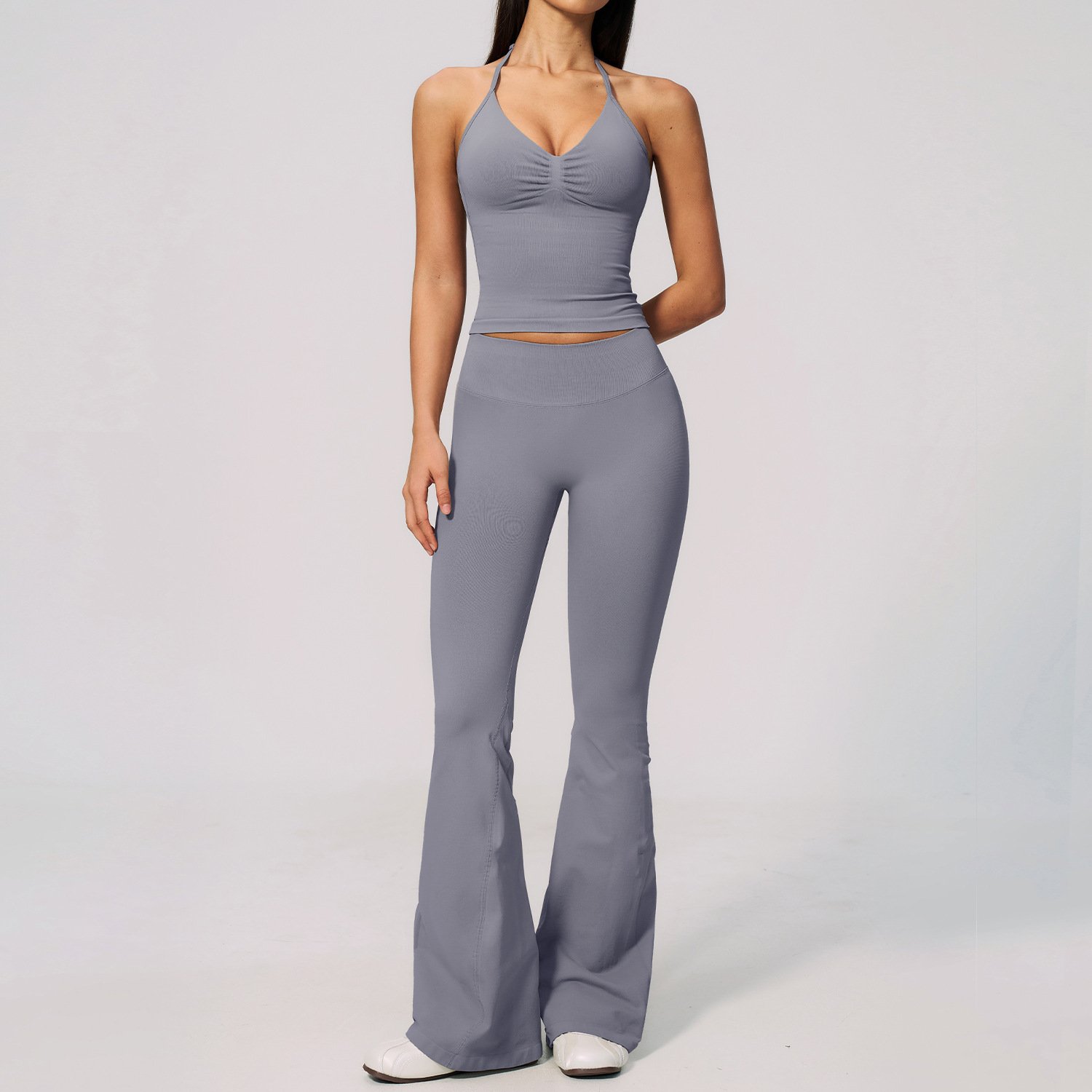 Short-sleeve High-Waisted Tummy-control Pants Set - Image 6
