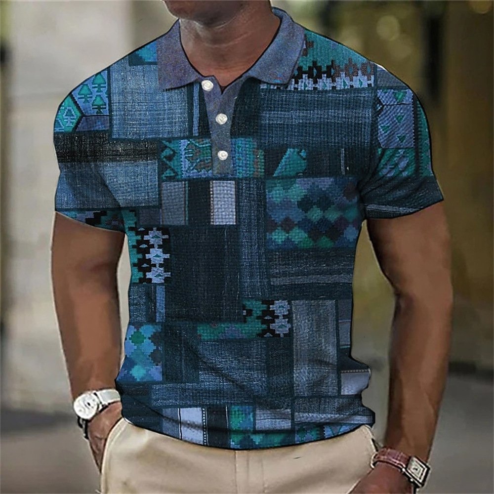 3d Plaid Polo Shirt - Image 8