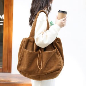 Women Corduroy Shoulder Bag