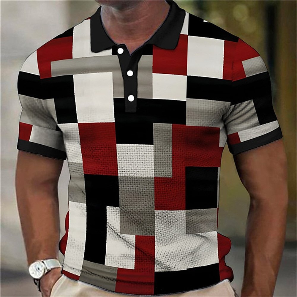3d Plaid Polo Shirt - Image 9