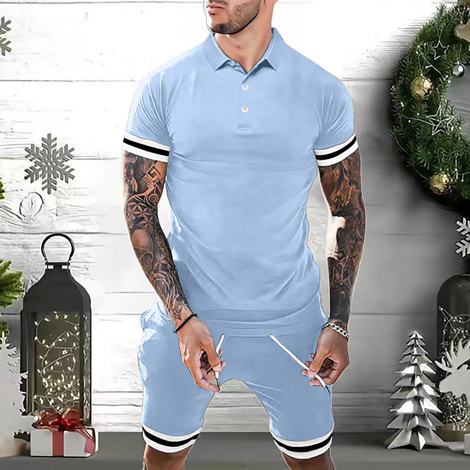 Men's Polo Fashion Casual Set - Image 4