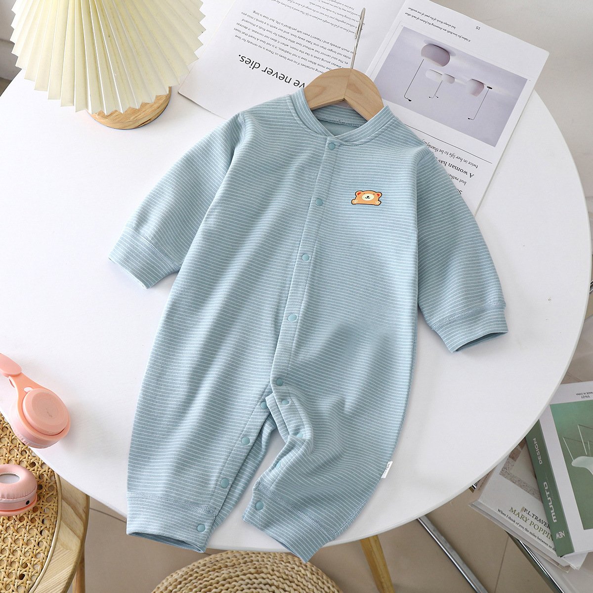 Baby Dralon Jumpsuit Baby Striped Romper - Image 7