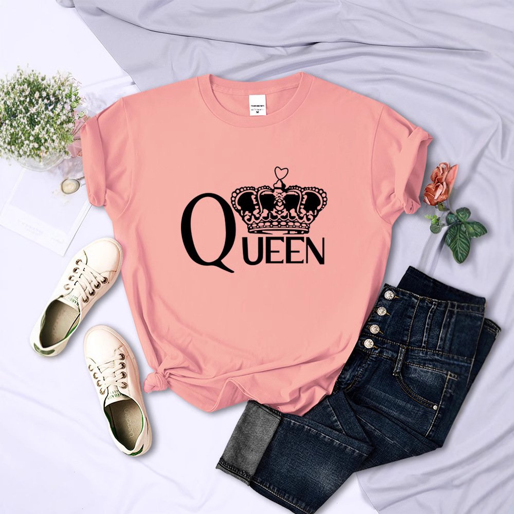 Queen's Big Crown Printed T Shirts