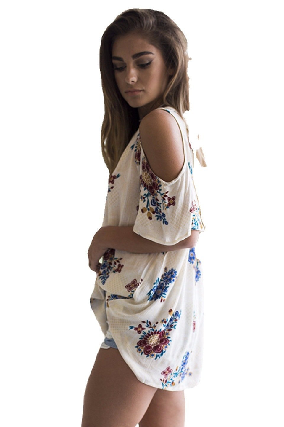 Off-the-shoulder Short Sleeve Shirts - Image 3