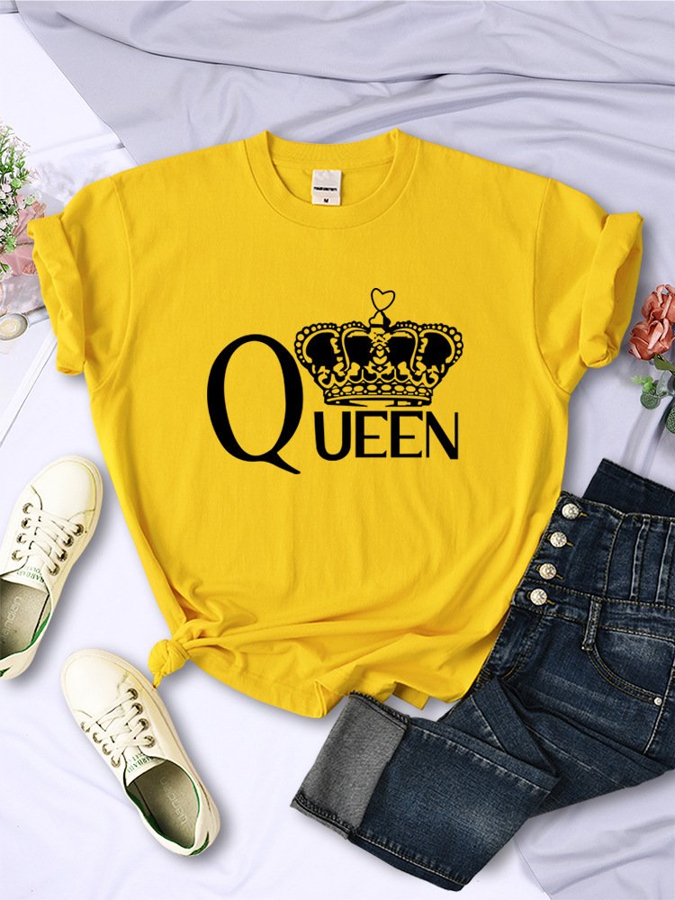Queen's Big Crown Printed T Shirts - Image 5
