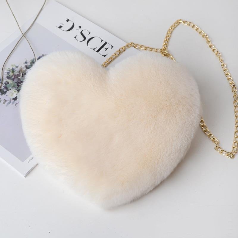 Women Plush Chain Shoulder Bags - Image 5