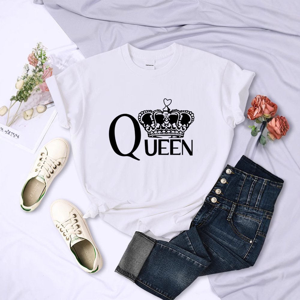 Queen's Big Crown Printed T Shirts - Image 2