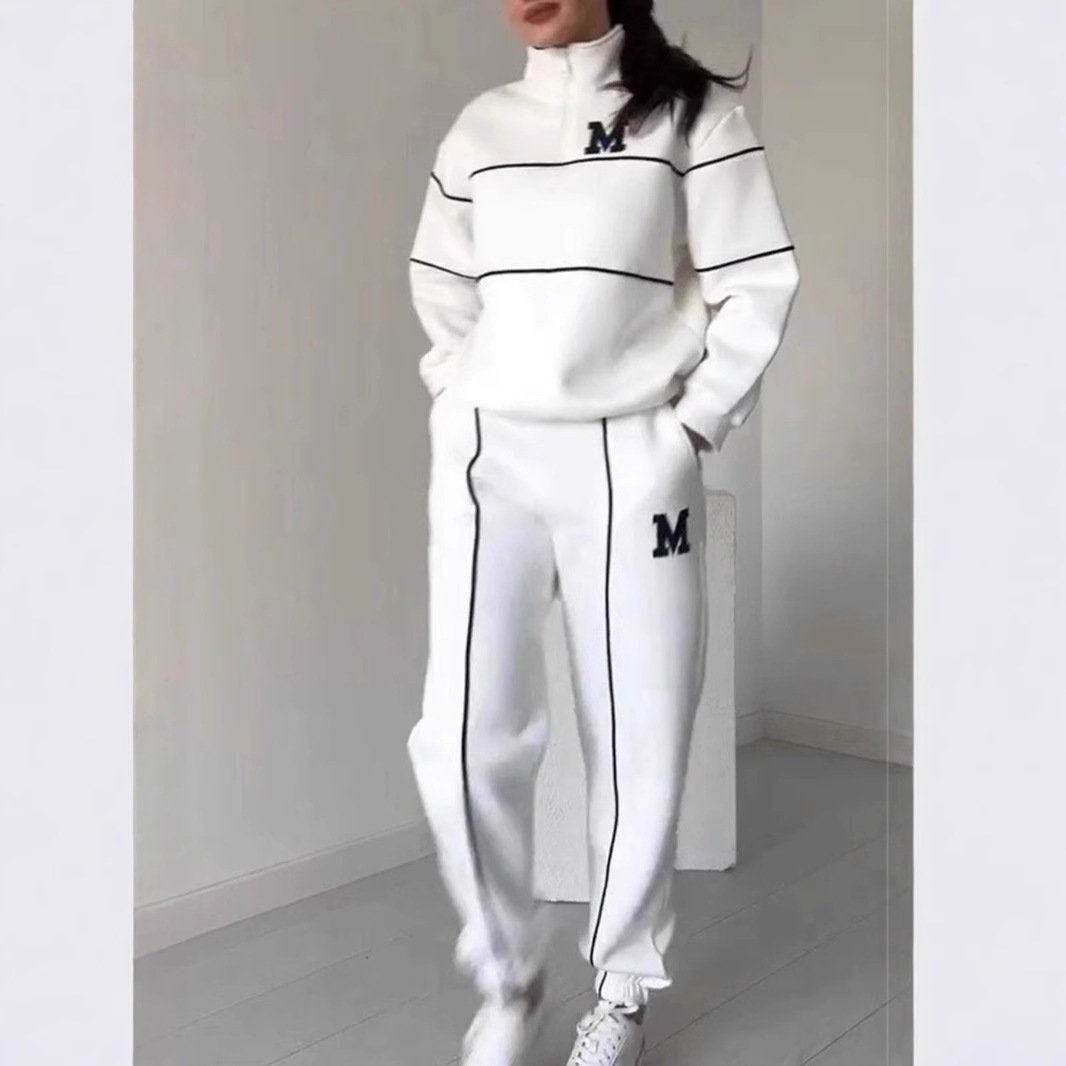 Women's 2 Piece Hoodless Pullover Sweatsuit - Image 8
