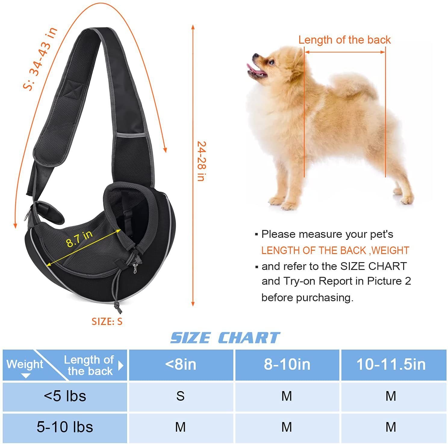 Portable Crossbody Bag For Dogs Cats - Image 4