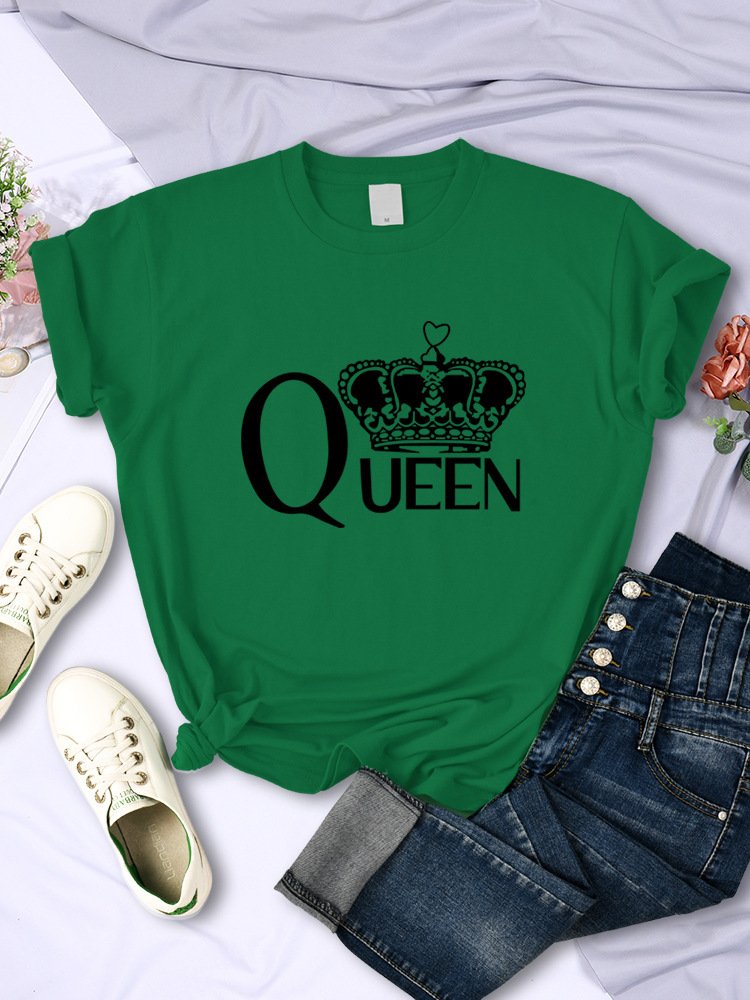 Queen's Big Crown Printed T Shirts - Image 7