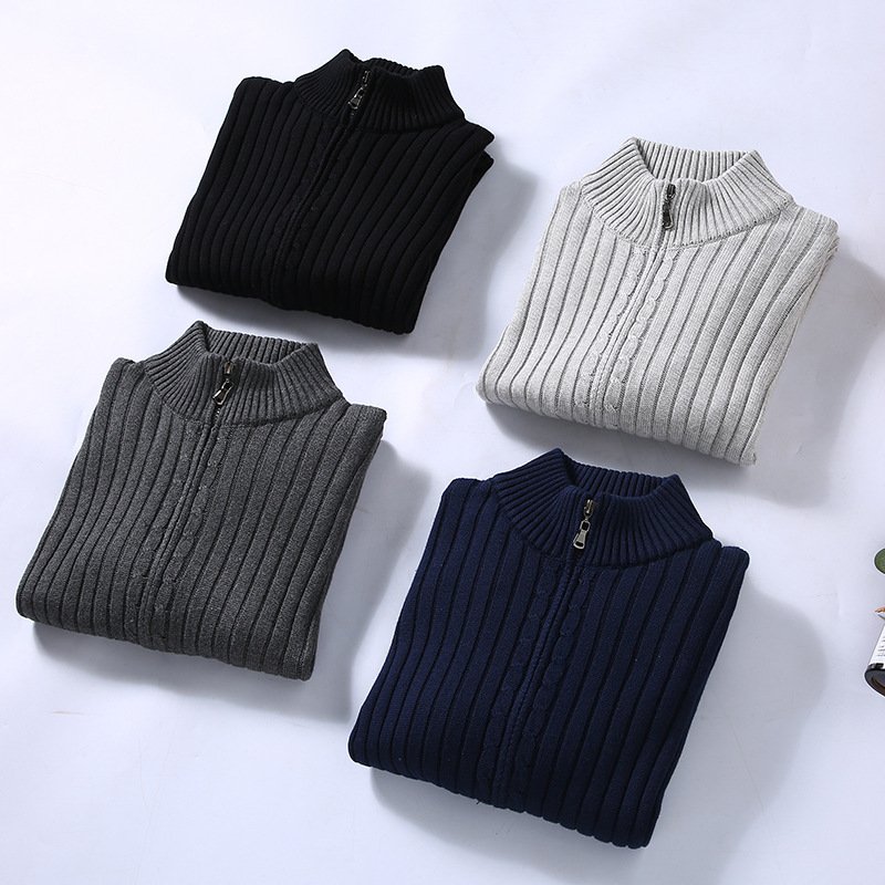 Men's Fashion Sweater Coat - Image 10
