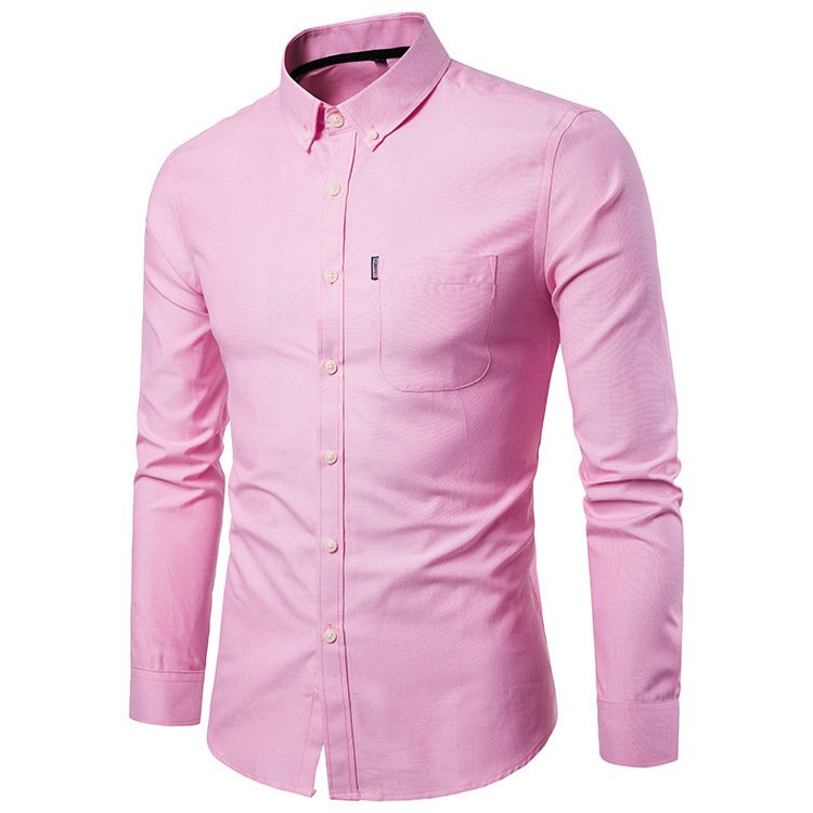 Men Long Sleeve Dress Shirt - Image 9