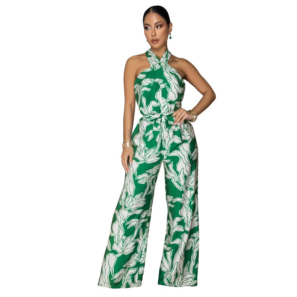 Women's Sexy Halter-neck Sleeveless Jumpsuit - Image 2