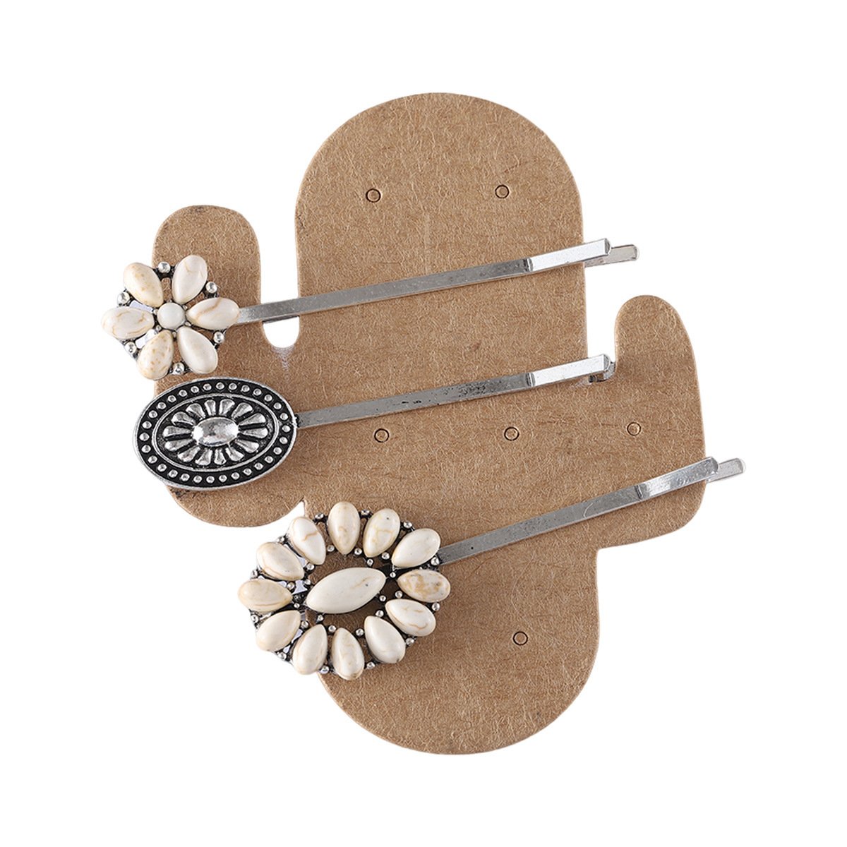 Bohemian Style Turquoise-encrusted Bobby Pin Hair Clip Set, A Popular - Image 7