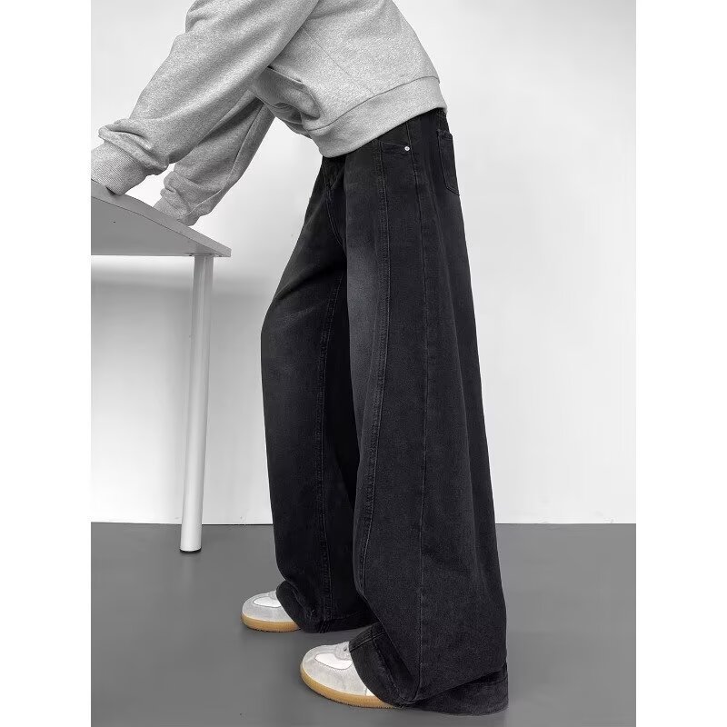 Casual Loose-fit Wide-leg Pants For Men - Image 2