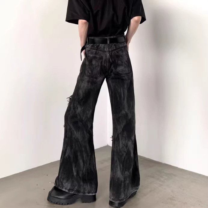 Retro-style Tapered Denim Jeans For Men - Image 3