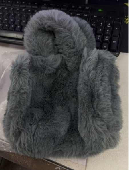 Winter Bags Chain Plush Handbag Totes Women Shoulder Bag - Image 4