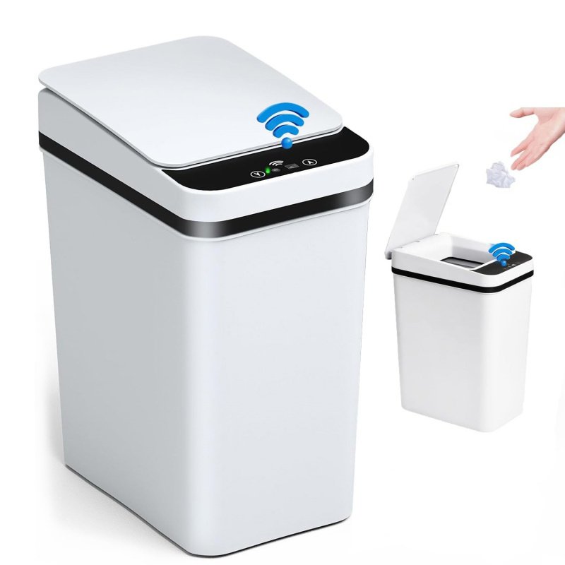 12L Smart Trash Bin Rubbish Motion Sensor Touchless Bathroom Odourles Toilet Can - Image 8