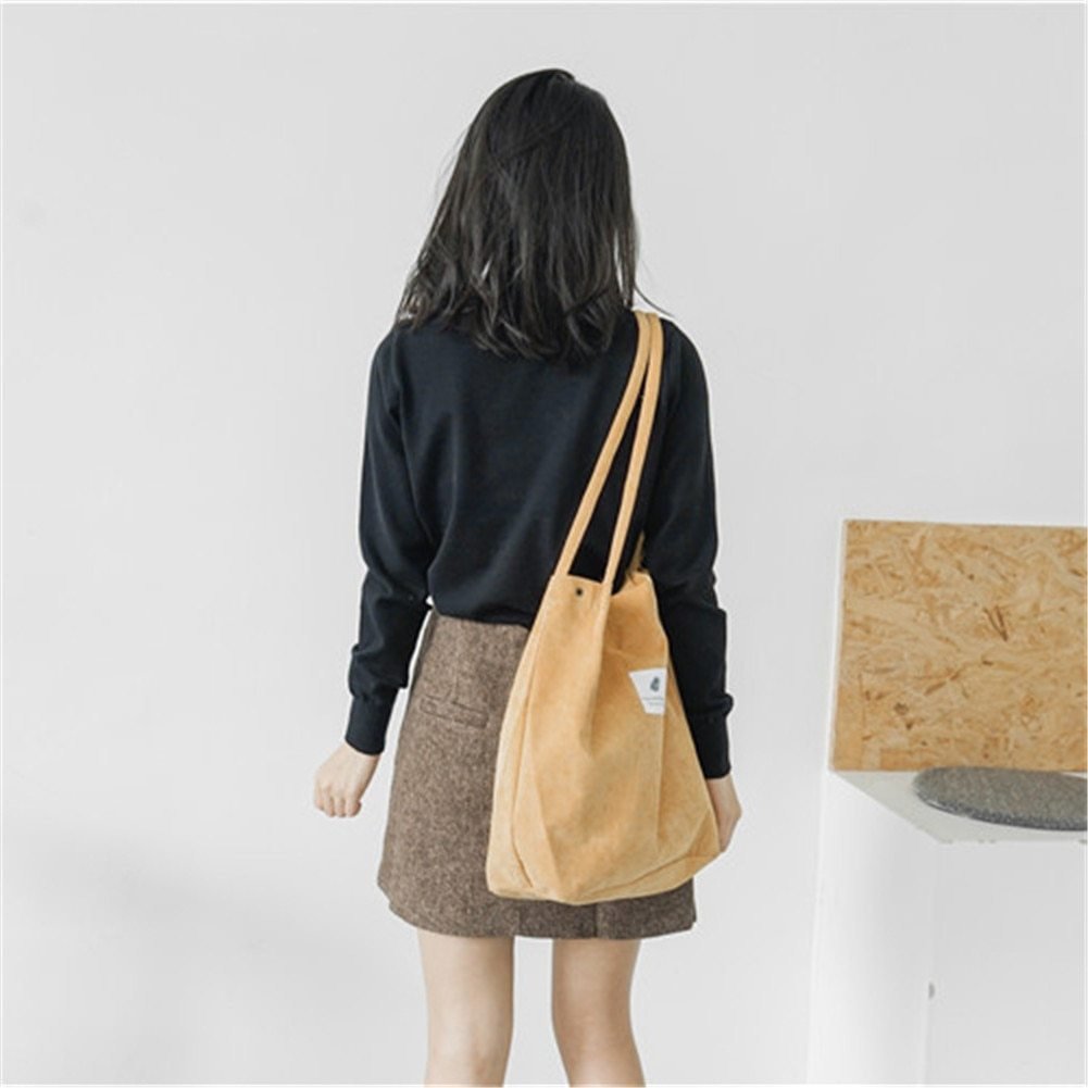 Women's Shopping Bag Large Ladies Canvas Shoulder Bags Tote Shopper Eco Reusable Bag Cotton Cloth Handbag For Women - Image 10