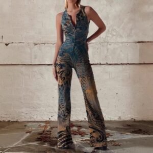 Women's Sexy Off-Shoulder Sleeveless Jumpsuit