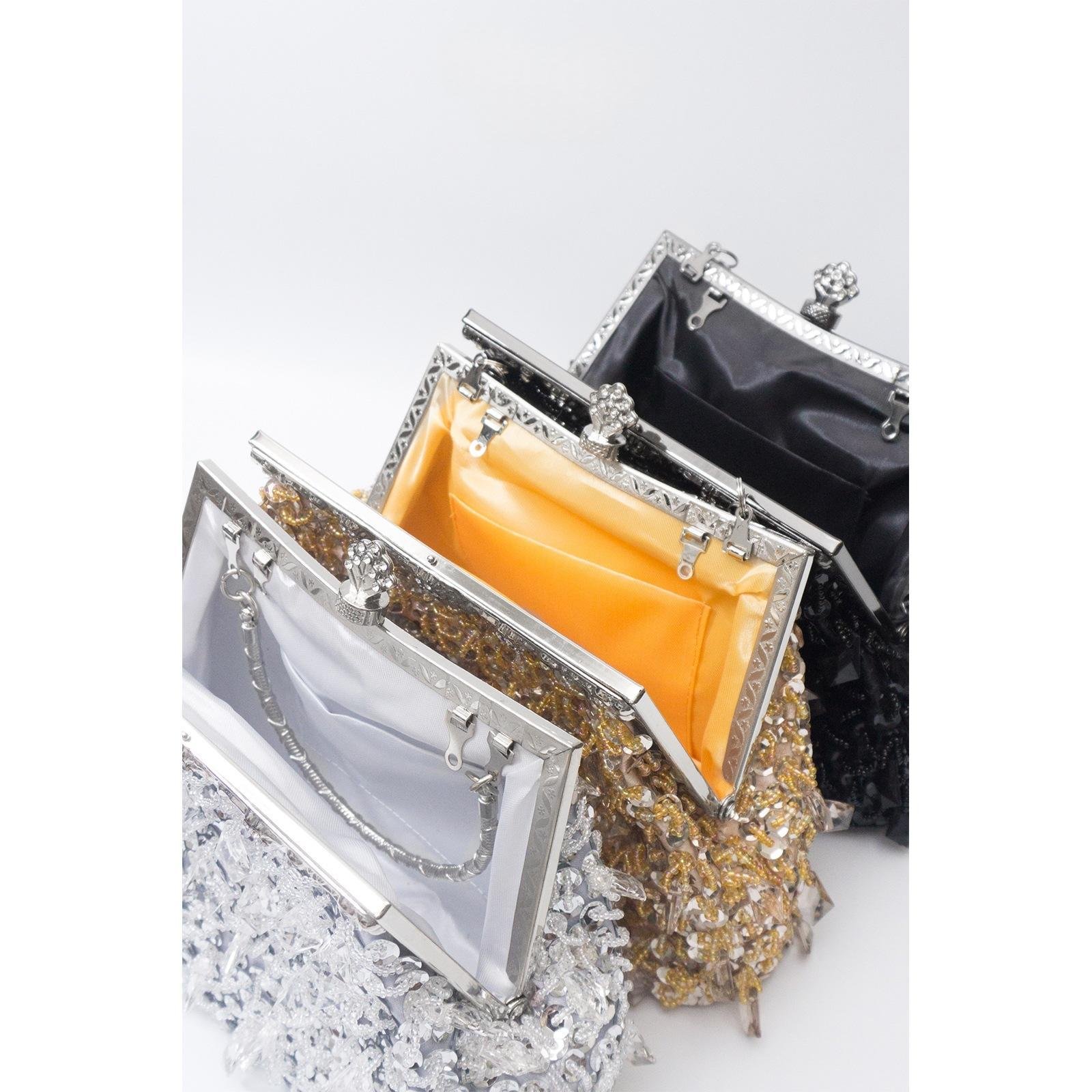 Acrylic Tassel-beaded Handbag With A Coin Purse Closure - Image 7