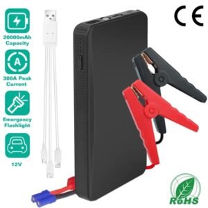 12V Car Jumper Starter 360A Peak 20000mAh Battery Charger