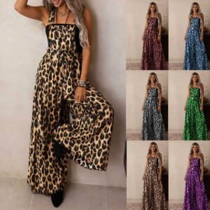 Women's Sling Wide Leg Casual Jumpsuit