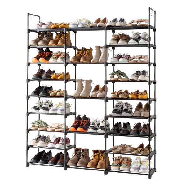 3 Rows And 9 Layers With Hooks Can Hold 50 Pairs Of Shoe Racks - Image 3