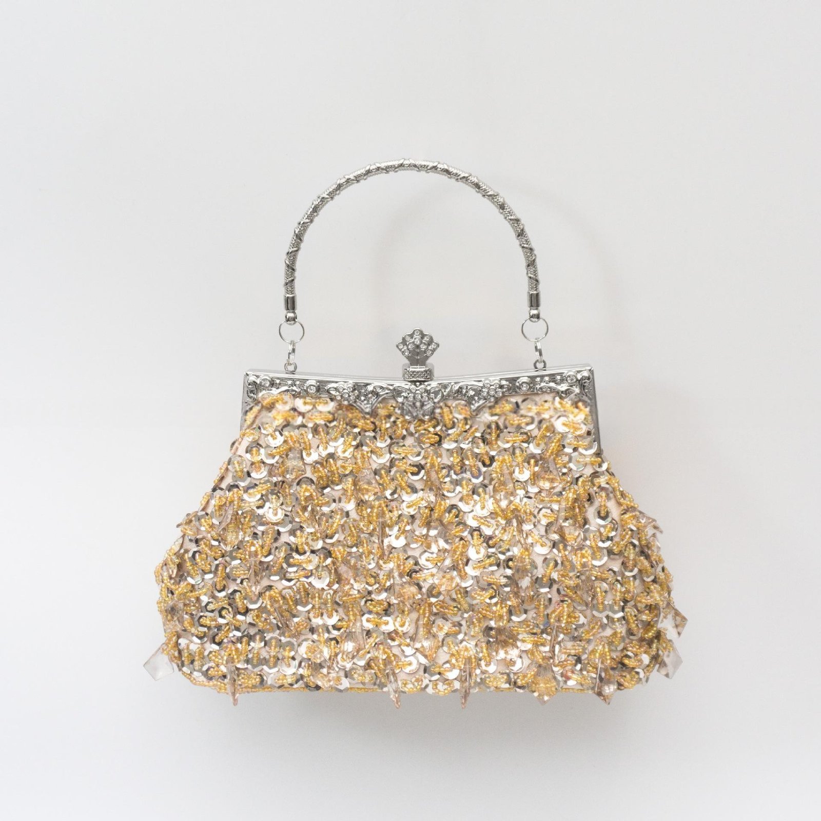 Acrylic Tassel-beaded Handbag With A Coin Purse Closure - Image 6