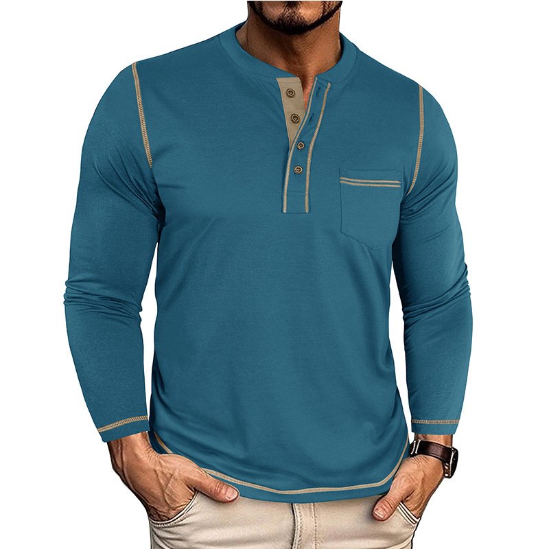 Men's Henley Pocket With Long Sleeves - Image 4