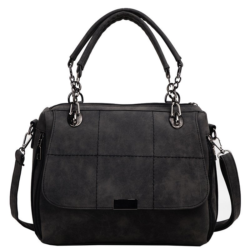 Matte Women Scrub Female Shoulder Bags Large Capacity Matcha Green PU Leather Lady Totes Boston Bag for Travel Hand Bags - Image 4