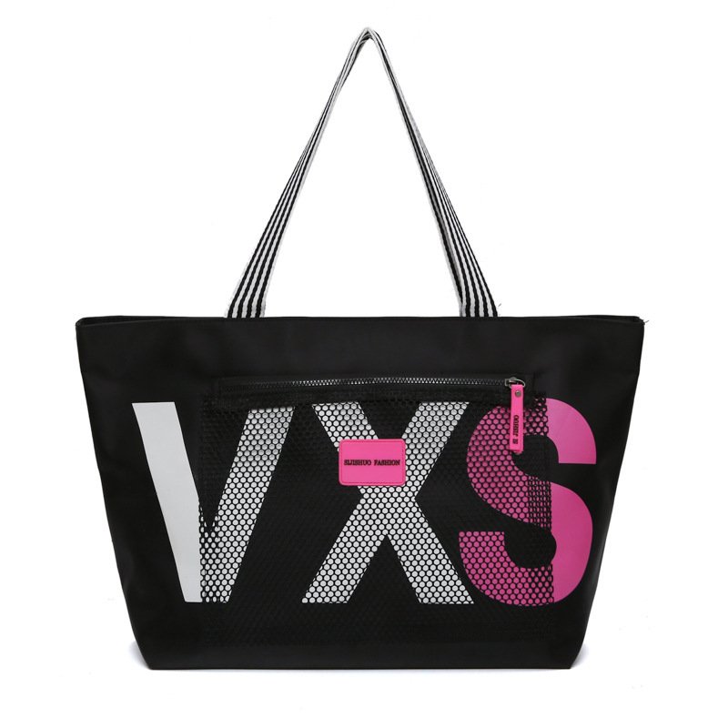 Aliwood New Arrivals Letter Women Shoulder Bags Trendy Waterproof Tote Beach Bag Large Capacity Female Travel Shopping Bags - Image 3