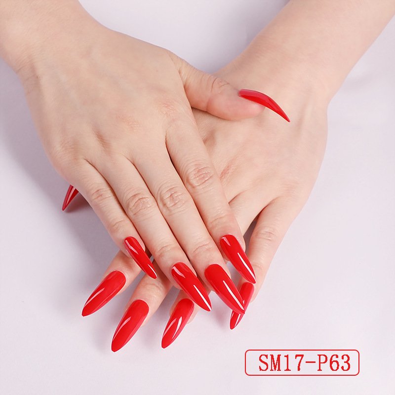 Long Pointed False Nails - Image 7