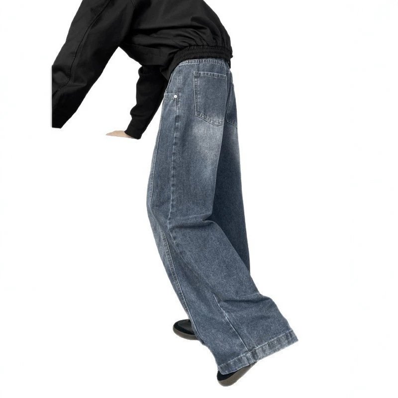 Casual Loose-fit Wide-leg Pants For Men - Image 5