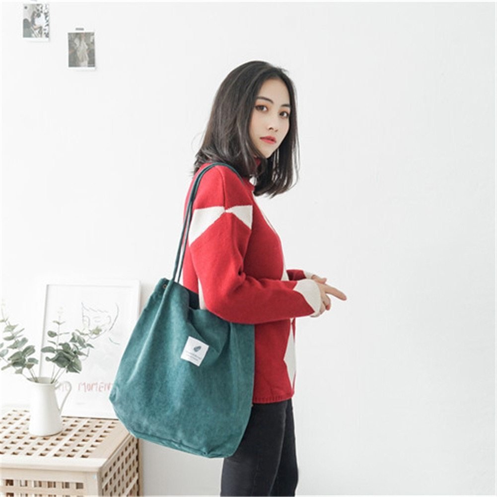Women's Shopping Bag Large Ladies Canvas Shoulder Bags Tote Shopper Eco Reusable Bag Cotton Cloth Handbag For Women - Image 2
