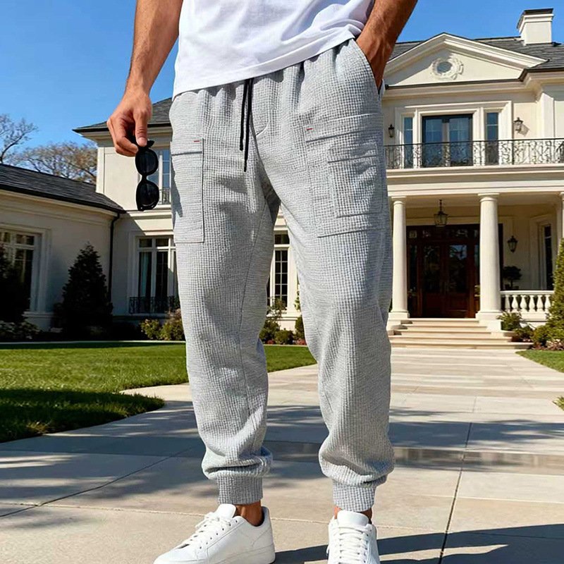 Mens Loose-fit Casual Breathable Pants - Image 7