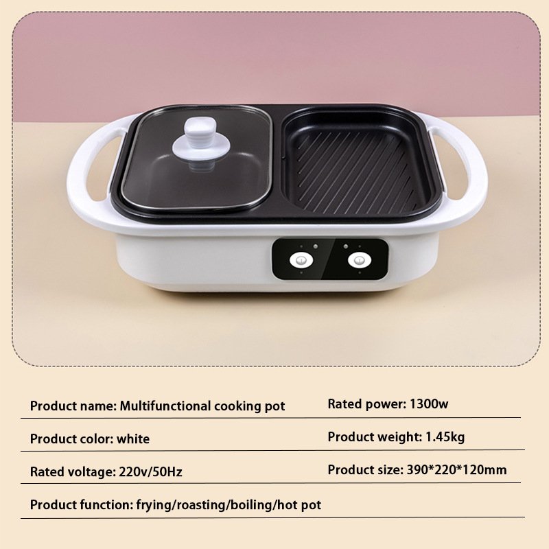 Multi-functional Dual-use Electric Caldron Electric Frying Oven - Image 5