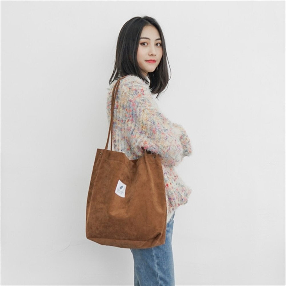 Women's Shopping Bag Large Ladies Canvas Shoulder Bags Tote Shopper Eco Reusable Bag Cotton Cloth Handbag For Women - Image 8