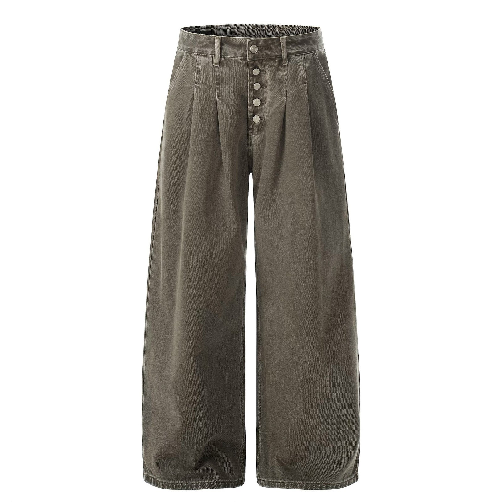 Retro Loose-fit Straight-leg Mens Pants - Image 5