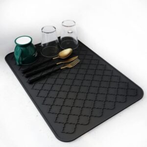 Dish Drying Mats For Kitchen Counter-Silicone Dish Drying Mat-Kitchen Dish Drying Pad Heat Resistant Mat-Kitchen Gadgets Kitchen Accessories Kitchen Small Appliances