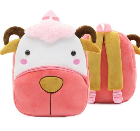 Children School Backpack Cartoon Rainbow Design Soft Plush Material For Toddler Baby Girls Kindergarten Kids School Bags - Image 10