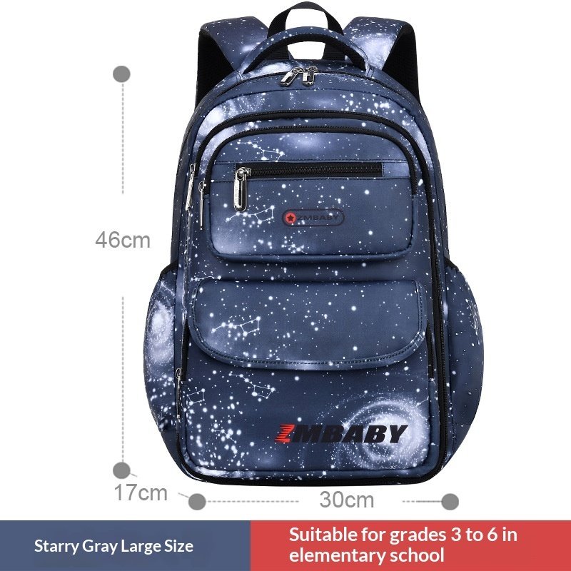 New Schoolbag For Primary School Students Male Side Refrigerator Open Large Capacity Children's Bags Grade - Image 3